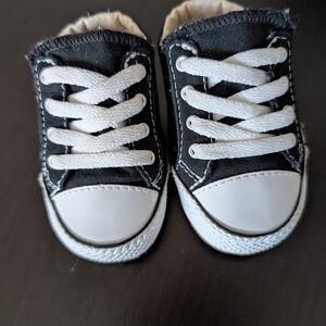 Classic Black and White Kids Sneakers